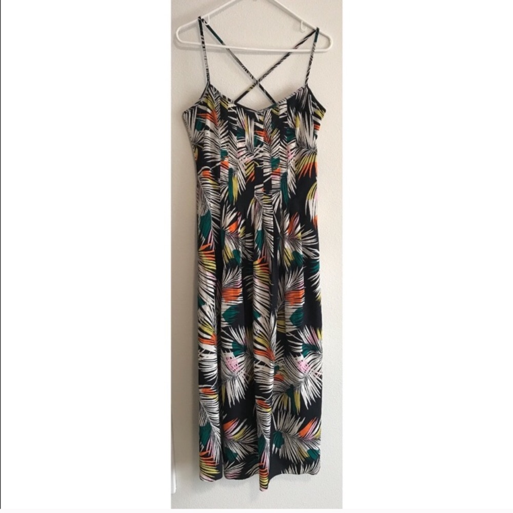 NWT Banana Republic palm leaves maxi dress - Picture 2 of 4